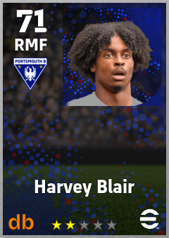 Harvey Blair — RMF, OVR 71, MAX 71