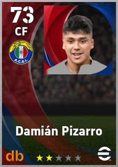 Damián Pizarro — CF, OVR 73, MAX 73