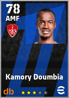 Kamory Doumbia — AMF, OVR 78, MAX 78