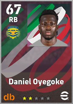 Daniel Oyegoke eFootball player card
