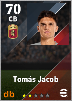 Tomás Jacob — CB, OVR 70, MAX 70