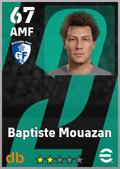 Baptiste Mouazan — AMF, OVR 67, MAX 67