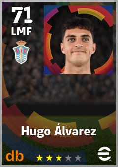 Hugo Álvarez — LMF, OVR 71, MAX 71