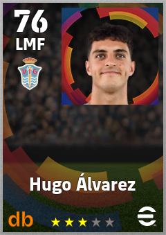 Hugo Álvarez — LMF, OVR 76, MAX 76
