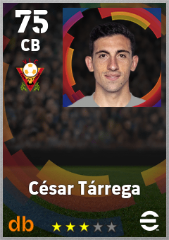 César Tárrega eFootball player card