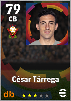 César Tárrega — CB, OVR 79, MAX 79