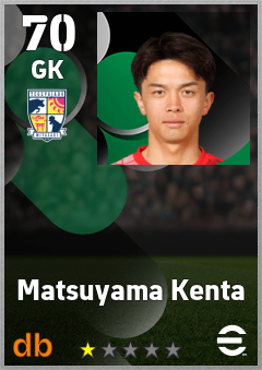 Matsuyama Kenta — GK, OVR 70, MAX 70
