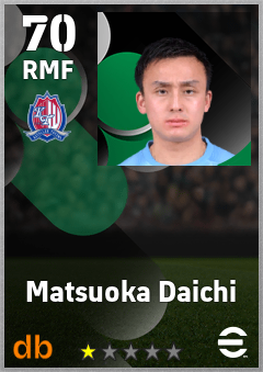 Matsuoka Daichi — RMF, OVR 70, MAX 70