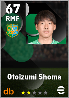 Otoizumi Shoma — RMF, OVR 67, MAX 67