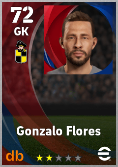 Gonzalo Flores — GK, OVR 72, MAX 72