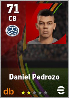 Daniel Pedrozo — CB, OVR 71, MAX 71
