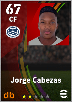 Jorge Cabezas — CF, OVR 67, MAX 67
