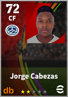 Jorge Cabezas — CF, OVR 72, MAX 72