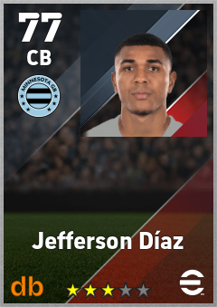 Jefferson Díaz eFootball player card