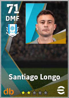Santiago Longo — DMF, OVR 71, MAX 71