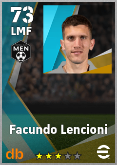 Facundo Lencioni — LMF, OVR 73, MAX 73