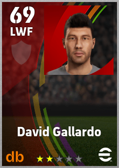 David Gallardo eFootball player card