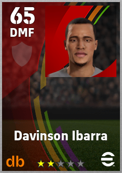 Davinson Ibarra eFootball player card