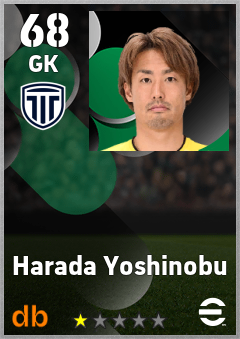 Harada Yoshinobu — GK, OVR 68, MAX 68