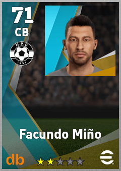 Facundo Miño — CB, OVR 71, MAX 71
