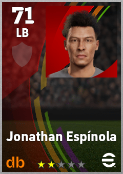 Jonathan Espínola — LB, OVR 71, MAX 71