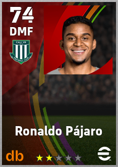 Ronaldo Pájaro — DMF, OVR 74, MAX 74