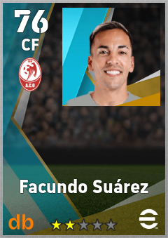 Facundo Suárez — CF, OVR 76, MAX 76