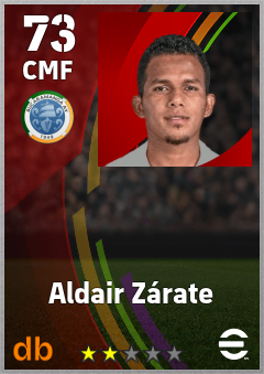 Aldair Zárate — CMF, OVR 73, MAX 73