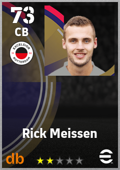 Rick Meissen — CB, OVR 73, MAX 73