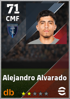 Alejandro Alvarado — CMF, OVR 71, MAX 71