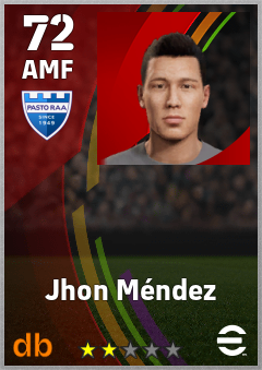 Jhon Méndez — AMF, OVR 72, MAX 72