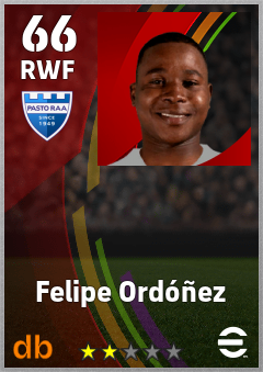Felipe Ordóñez — RWF, OVR 66, MAX 66
