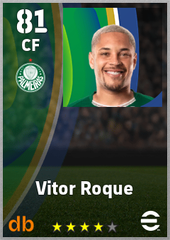 Vitor Roque — CF, OVR 81, MAX 81