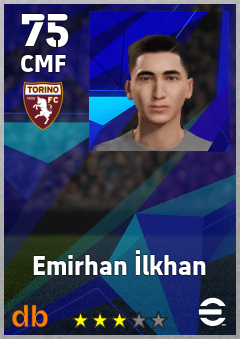 Emirhan İlkhan — CMF, OVR 75, MAX 75