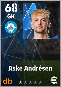 Aske Andrésen — GK, OVR 68, MAX 68