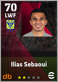 Ilias Sebaoui — LWF, OVR 70, MAX 70
