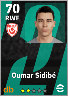 Oumar Sidibé — RWF, OVR 70, MAX 70