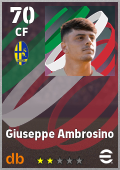 Giuseppe Ambrosino — CF, OVR 70, MAX 70