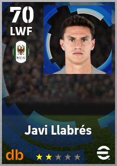 Javi Llabrés — LWF, OVR 70, MAX 70