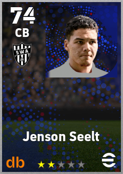 Jenson Seelt — CB, OVR 74, MAX 74