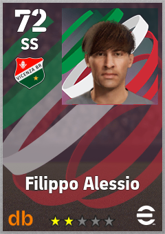 Filippo Alessio — SS, OVR 72, MAX 72
