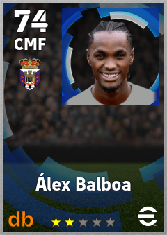 Álex Balboa — CMF, OVR 74, MAX 74