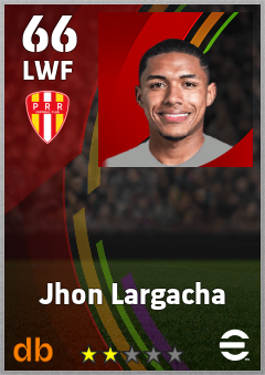 Jhon Largacha — LWF, OVR 66, MAX 66