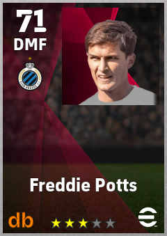 Freddie Potts eFootball player card