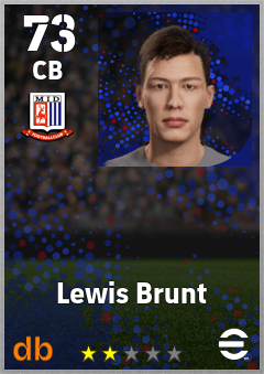 Lewis Brunt — CB, OVR 73, MAX 73