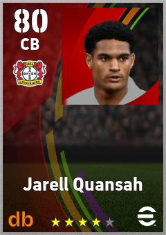 Jarell Quansah — CB, OVR 80, MAX 80