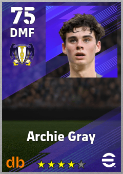 Archie Gray eFootball player card