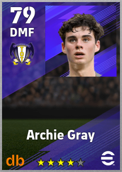 Archie Gray eFootball player card