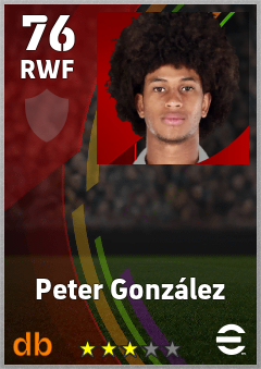 Peter González eFootball player card