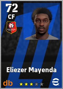 Eliezer Mayenda — CF, OVR 72, MAX 72